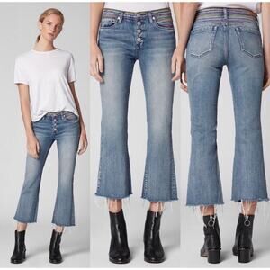 Blank NYC Varick side flare button fly jeans 26